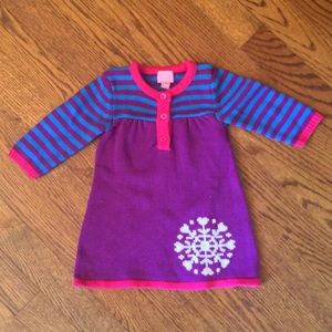 Snowflake sweater dress